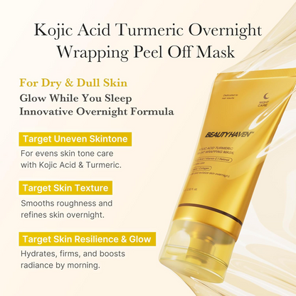 Beauty Haven™  - Kojic Acid Turmeric Night Wrapping Mask